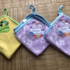 ループ付きタオル　保育園　幼稚園　はらぺこあおむし　紫　入園　男の子　女の子