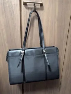 黒 合成繊維 ビジネスバッグ トートバッグ