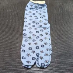 花柄 足袋 青