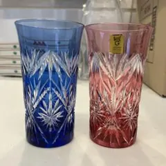 江戸切子 カガミクリスタル 木村秋男 一口ビールグラス - メルカリ