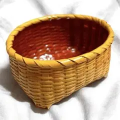 和小物 竹細工 一閑張 小物入れ おつまみ入れ 手芸かご