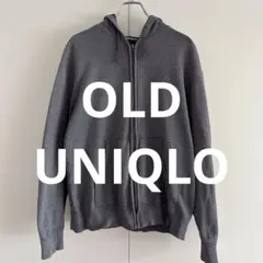 か*い様 ユニクロ ジップアップパーカー L オールドユニクロ 紺タグ スウェッ