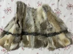 即発送 ラビットファー ベスト フェアリーグランジ リアルファーベストミックス