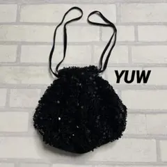 【美品】LOWRYS FARM YUW ユウ スパンコール 巾着 バッグ