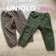 UNIQLO 90cm 男の子　ズボン　パンツ　ボトムス　カーキ　ブラウン