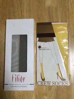 未使用★Filior ソフトパンティストッキング & ナイロンハイクルーソックス