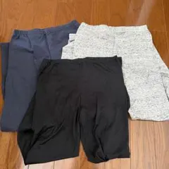 ユニクロ　キッズスリムフィットレギンス3色セット150