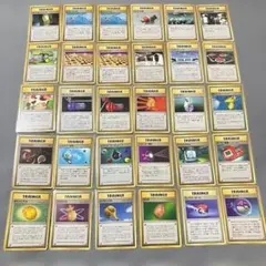 1996 ポケモンカード 旧裏 トレーナーカード まとめ売り 30枚