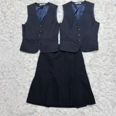 【c7049】SELERY スーツ　セットアップ　ベスト　スカート