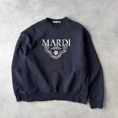 19829 マルディメクルデ 刺繍ロゴ スウェット 紺色のサムネイル