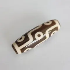 九眼 天珠 EY6d 天然石 瑪瑙 茶系 メノウ
