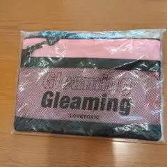 新品 LOVETOXIC ナイロンポーチ ピンク ブラックのサムネイル