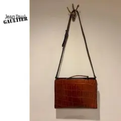 Jean Paul GAULTIER エンボス クロコ レザー ハンドバッグのサムネイル