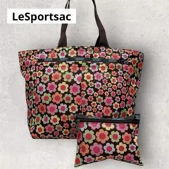 極美品！レスポートサック　レスポ　トートバッグ ポーチ付き　花柄　大きめ