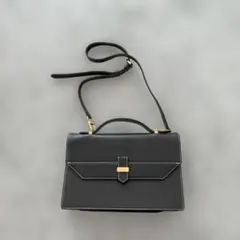 未使用級✨courreges クレージュ レザー ツーウェイ ショルダーバッグ