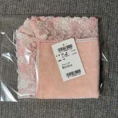 【新品未使用】近沢レース タオルハンカチ 桜便り ピーチ