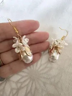 ※天然石 淡水パール ピアス※