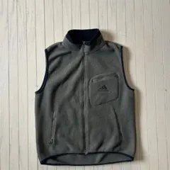 オールドアディダス フリースベスト 90s 00s 小松菜奈 万国旗タグ L