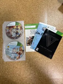 み*認様 【付属品あり】Xbox360 グランドセフトオートV GTA5 2枚組
