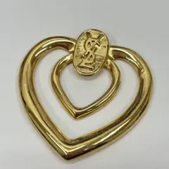 YSL イヴサンローラン スカーフリング ゴールドカラー ハート型