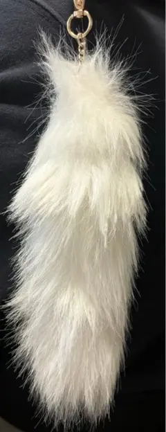ホワイトファー キーホルダー jk しっぽ