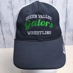 【ナイキゴルフ】メッシュキャップ 6パネル 白黒 ツートン 刺繍ロゴ ゲイターズ