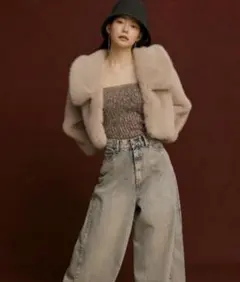 snidel スナイデル 24AW エコファーショートジャケット LBEGのサムネイル