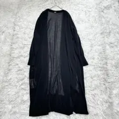 美品 ミューズドゥーズィエムクラス リネン シルク ロングカーディガン 羽織り Lily Linen シルク リネン ロング カーディガン | ブランド古着