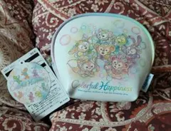 ダッフィーフレンズ　Colorful Happiness ポーチ
