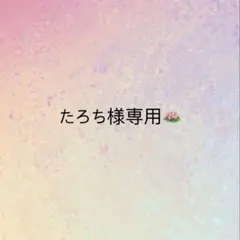 たろち様専用ページ