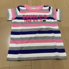DOUBLE-B ストライプ Tシャツ 90cm