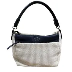 【人気】ケイトスペード ストロー 2way ショルダーバッグ 春夏 かごバッグ