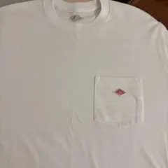 DANTON ポケット付き 半袖Tシャツ ホワイト