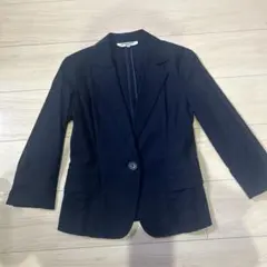 ナチュラルビューティーベーシック　ジャケット　ネイビー　Mサイズ