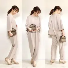 GU セットアップ　ブラウスMサイズ　テーパードパンツSサイズ