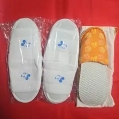 東京ディズニーランド　ホテルのスリッパ　大人２足と子ども１足　３足セット