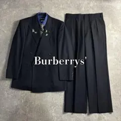【Burberrys'】セットアップ ダブルスーツ ダークネイビー 極上カシミヤ