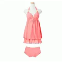 ROSIEE ミニワンピ風水着 M オレンジ 体型カバー チュニック ビキニのサムネイル