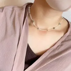ビーズチョーカー　No.35 リング1点プレゼント♡