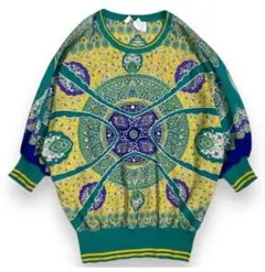 La Phia ★七分袖総柄カットソー/F