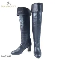 レア TANINO CRISCI ロングブーツ 廃盤 入手困難 ブラウン 36のサムネイル
