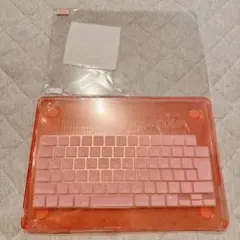 クリアピンク グリッター MacBook Air 13.6 ケース