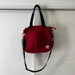 FILA トートバッグ　ショルダーバッグ　赤
