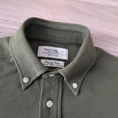 Maker's Shirt 鎌倉 半袖ポロシャツ オリーブ S　日本製のサムネイル