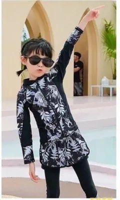 【130】キッズ 水着 セット セパレート 体型カバー　409