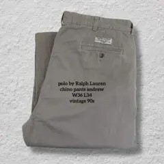 RalphLaurenチノパン90sアンドリューパンツvintage古着後期型