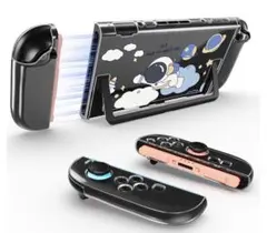 新品❤️ Switch2専用 クリア保護ケース 宇宙柄 ドック対応 かわいい