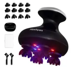 신품 미사용 電動頭皮ブラシ ヘッドケア 防水 LED搭載 ヘッドスパ プレゼント