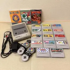 スーパーファミコン 本体　ゲームソフト14本　攻略本３冊　まとめ売り