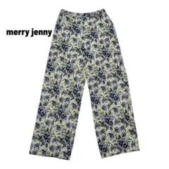Merry Jenny 花柄パンツ　ゴブラン花柄　ブルー　フリーサイズのサムネイル